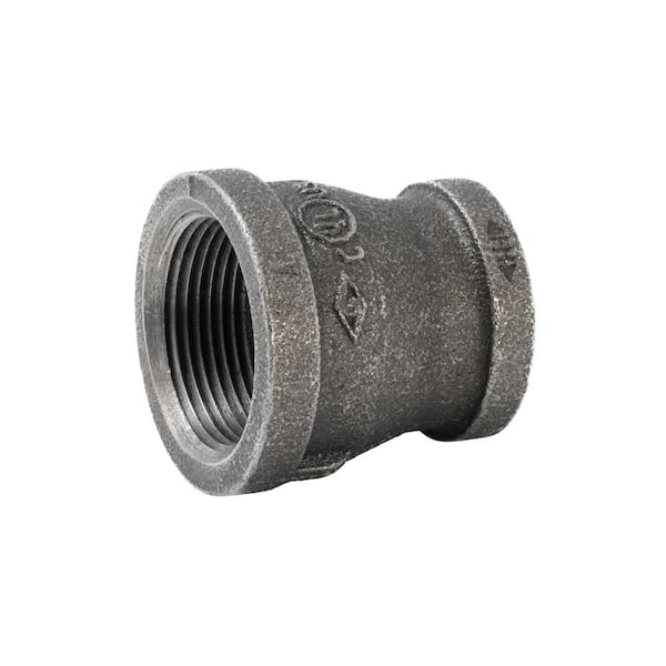 Southland 1-1/4 in. x 1 in. Black Malleable Iron FPT x FPT Reducing Coupling Fitting