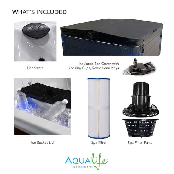 AquaLife Insight 6-7 Person Non-Lounger 34-Jet, 73-Port 240-Volt