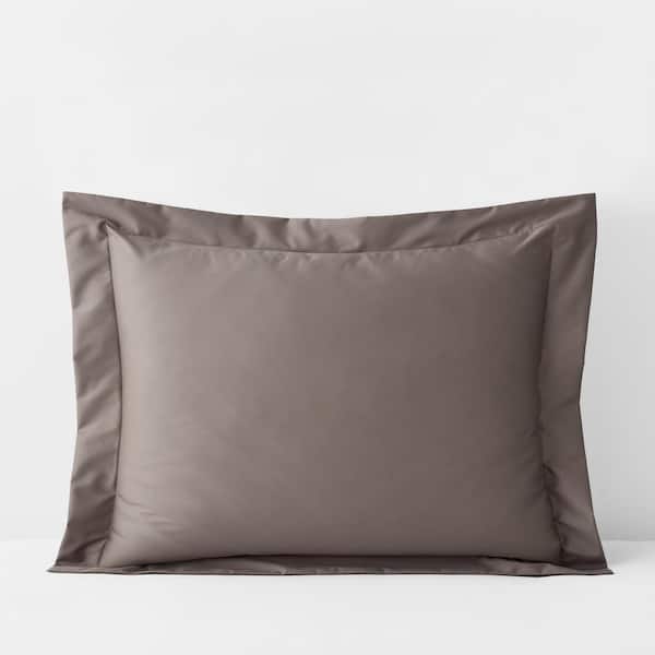 The Company Store Company Cotton Wrinkle-Free Cinder Sateen King Sham