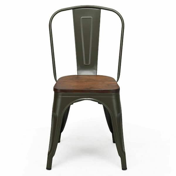 magnolia home wood and metal dining chair