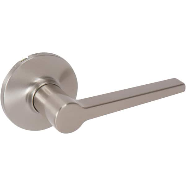 DELANEY HARDWARE Tulina Contemporary Style Satin Nickel Straight Rectangle Single Dummy Door Lever