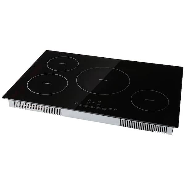 Built-In Induction Cooktop 4 Burners, 30in. 7500W Electric Stove Top, 9 Heat Levels and 99-Minute Timer