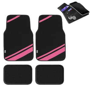 FH Group Pink Heavy Duty Liners Trimmable Touchdown Floor Mats - Universal  Fit for Cars, SUVs, Vans and Trucks - Full Set DMF11500PINK - The Home Depot