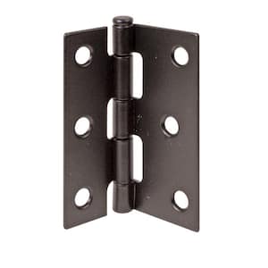 Screen Door Replacement Hinges, 3 in. long, Steel, Black (2-pack)