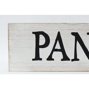 Indoor Pantry Whitewashed Wood Wall Decorative Sign