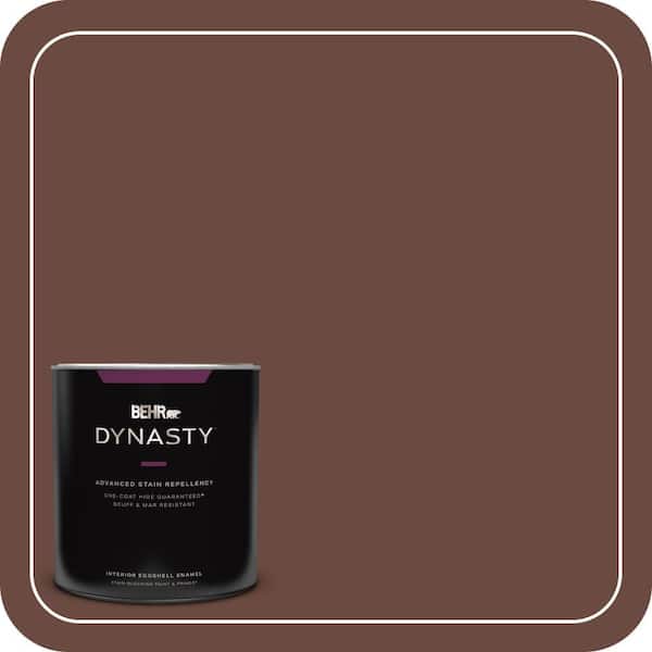 BEHR DYNASTY 1 qt. #BNC-32 Maximum Mocha Eggshell Enamel Interior Stain-Blocking Paint and Primer