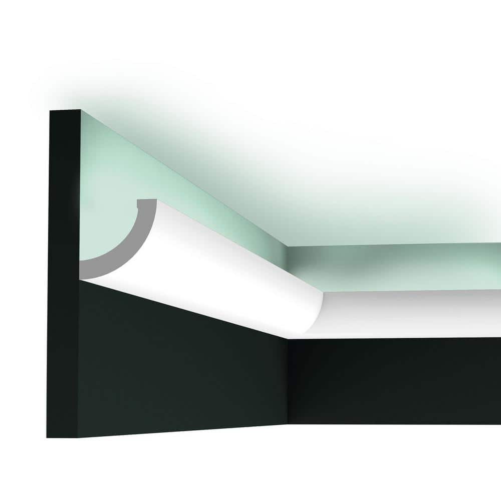 78-Inch Primed White Polyurethane Crown Moulding