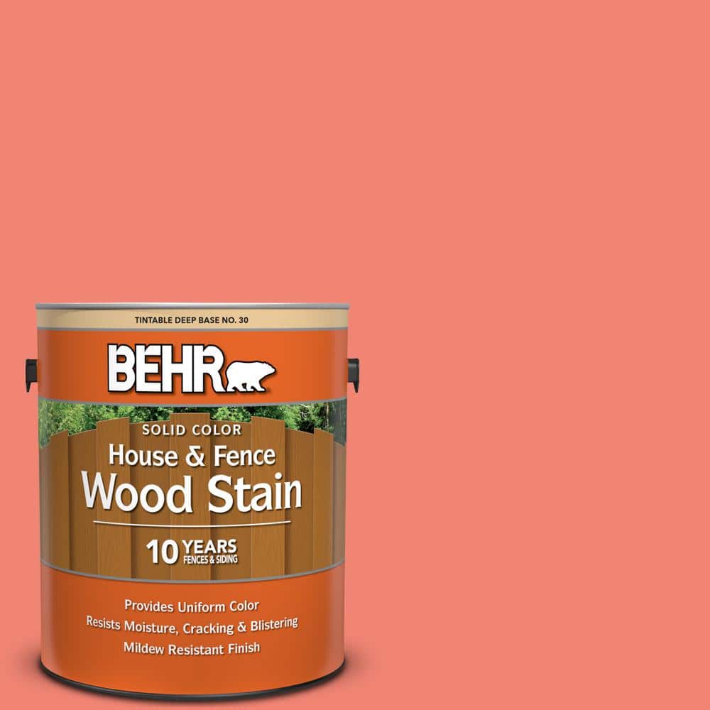 1 gal. #T16-07 Coralette Solid Color House and Fence Exterior Wood Stain