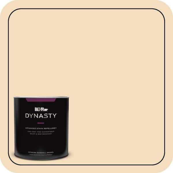 BEHR DYNASTY 1 qt. #YL-W01 Spinning Silk Eggshell Enamel Interior Stain-Blocking Paint & Primer