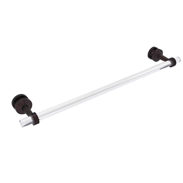 Allied Brass Pacific Beach 24 in. Over-the-door Shower Door Towel Bar with Dotted Accents in Antique Bronze