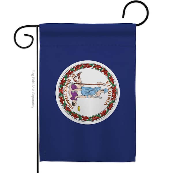 Ornament Collection 13 in X 18.5 Virginia States Garden Flag Double-Sided Regional Decorative Horizontal Flags