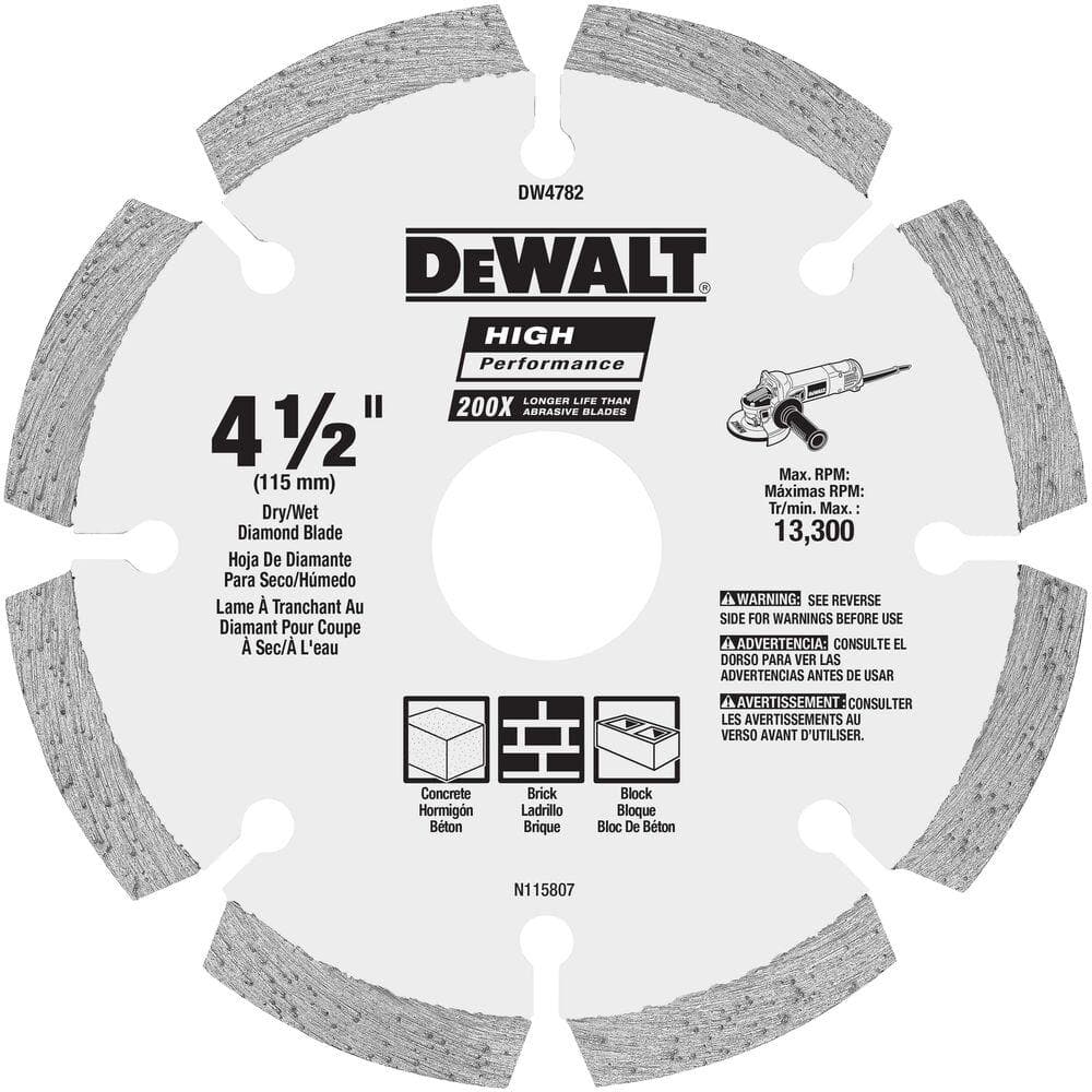 4-1/2 in. HP Segmented Diamond Blade price history on PriceWatchPro