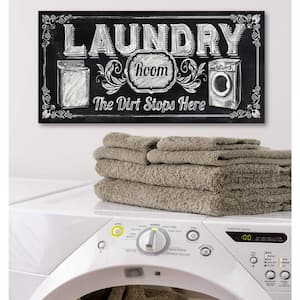 12 in. x 24 in. "Laundry" Canvas Printed Wall Art