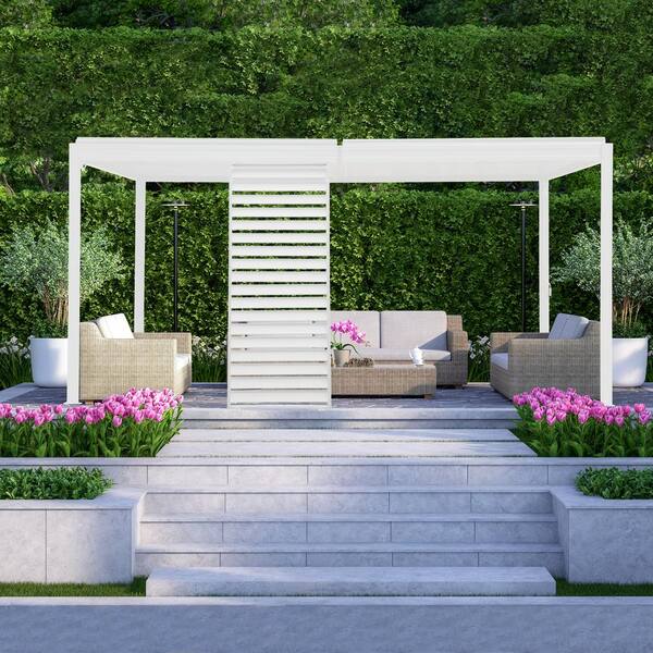domi outdoor living Aluminum Privacy Screen Side Wall with