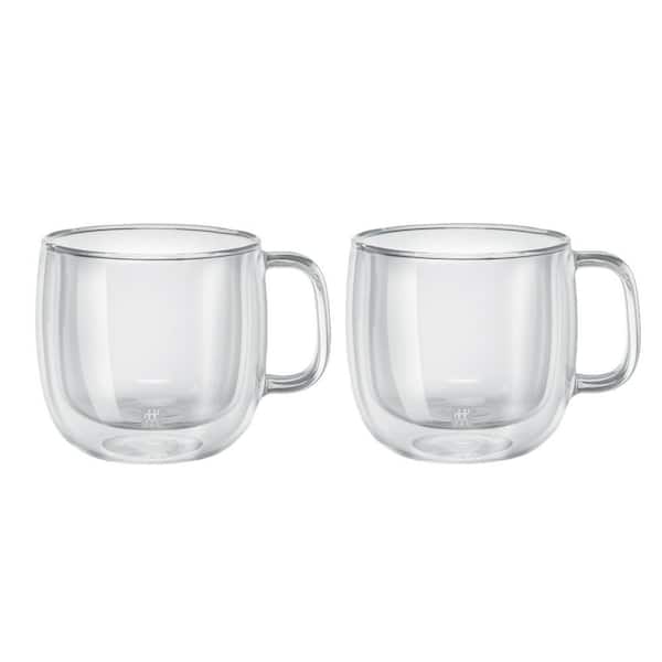 Sorrento Plus 2-pc Double-Wall Glass Cappuccino Mug Set