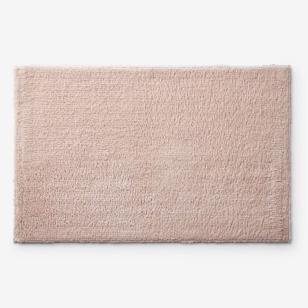 Company Cotton Plush Spa Solid 21 in. x 34 in. Rose Quartz Bath Rug