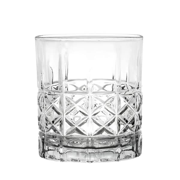 Lorren Home Trends Ego 12 oz. Old Fashioned Glass (Set of 6), Clear