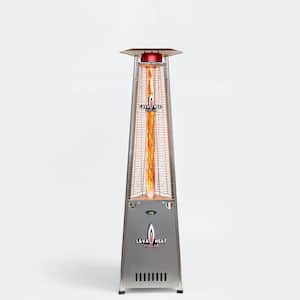 92.5 in. 66000 BTU Electronic Ignition Stainless Steel Liquid Propane Assembled 2G PRO Triangle Flame Tower Heater