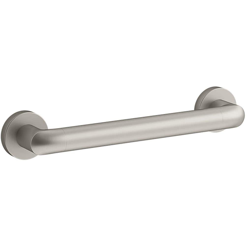 KOHLER Kumin 12 in. Grab Bar in Vibrant Brushed Nickel