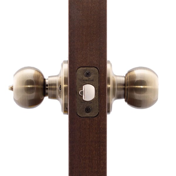 Copper Creek Ball Antique Brass Entry Door Knob BK2040AB - The