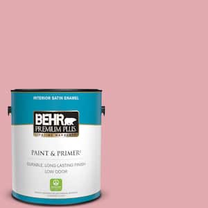 1 gal. #130C-3 Raspberry Lemonade Satin Enamel Low Odor Interior Paint & Primer
