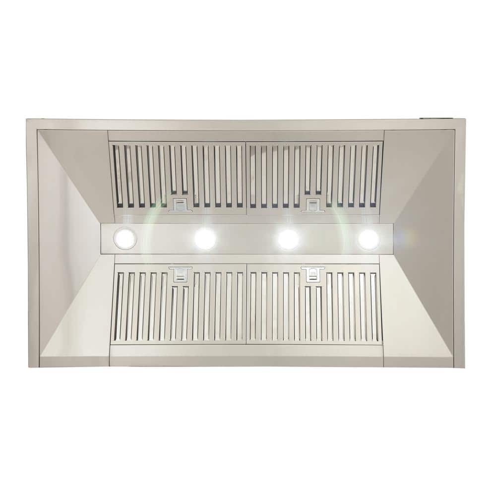 Kucht 48" Stainless Steel Wall Mounted Range Hood with LED Lights