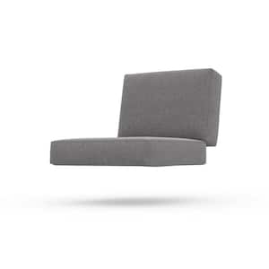25 in. x 18 in. x 5 in. Modern Muskoka Patio Outdoor Cushion Set in Grey
