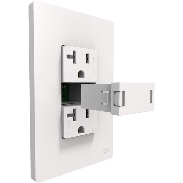 Swidget Decorator 20 Amp Smart Ready Tamper-Resistant Duplex Outlet ...