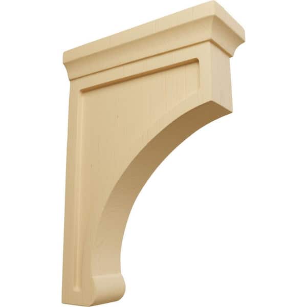 Ekena Millwork 2-1/2 in. x 10 in. x 7 in. Alder Large Gomez Bracket