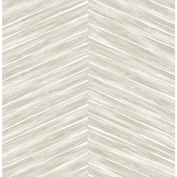 Brewster Pina Light Grey Chevron Weave Light Grey Wallpaper Sample