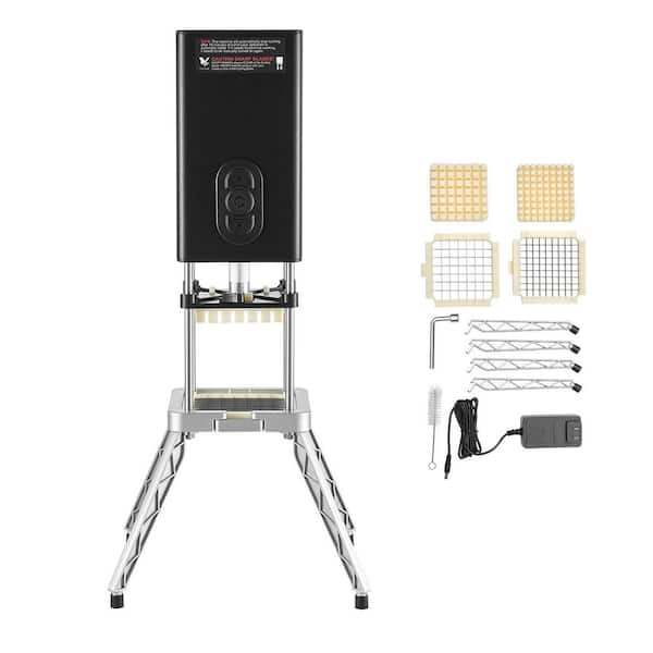 Commercial French Fry Cutter, Stainless Steel Slicer with 1/2 & 3/8in. Blades, for Potato, Vegetables, Home & Restaurant