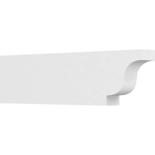 Ekena Millwork 3 in. x 8 in. x 30 in. Standard Newport Architectural Grade PVC Rafter Tail Brace