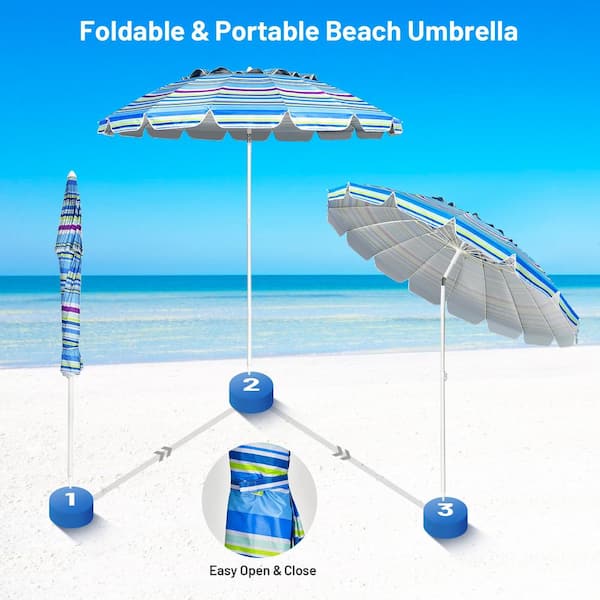 Patio Garden Parasol Portable Fishing Umbrella Outdoor