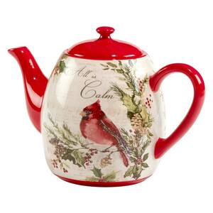 Silent Night 5-Cup Earthenware Teapot
