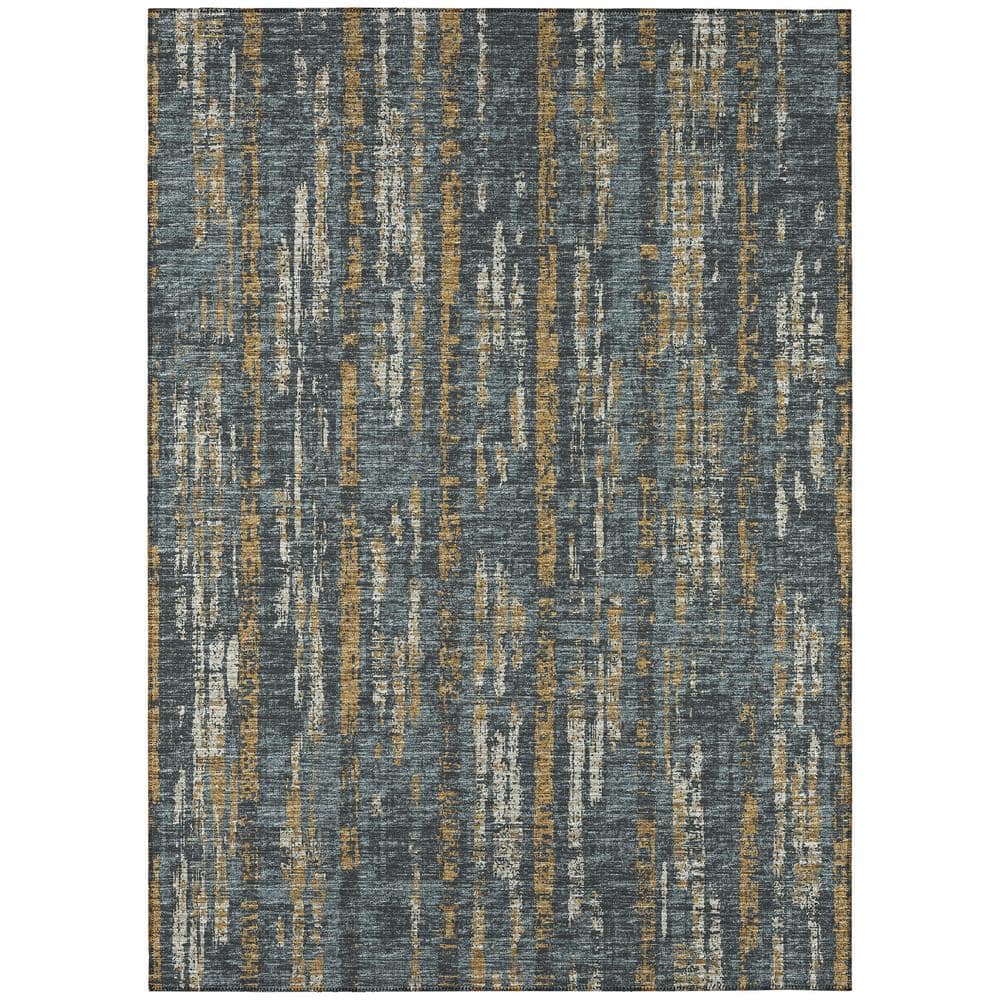 Rylee Granite 10 ft. x 14 ft. Geometric Indoor/Outdoor Area Rug