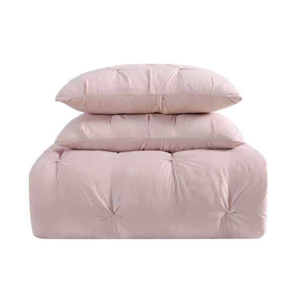 Details about   Truly Soft Everyday Pleated Comforter Set Full/Queen Blush 
