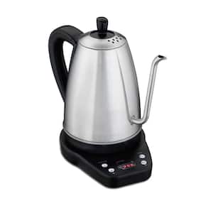 Gooseneck 5-Cup Stainless Steel Corded Electric Kettle with Digital Controls