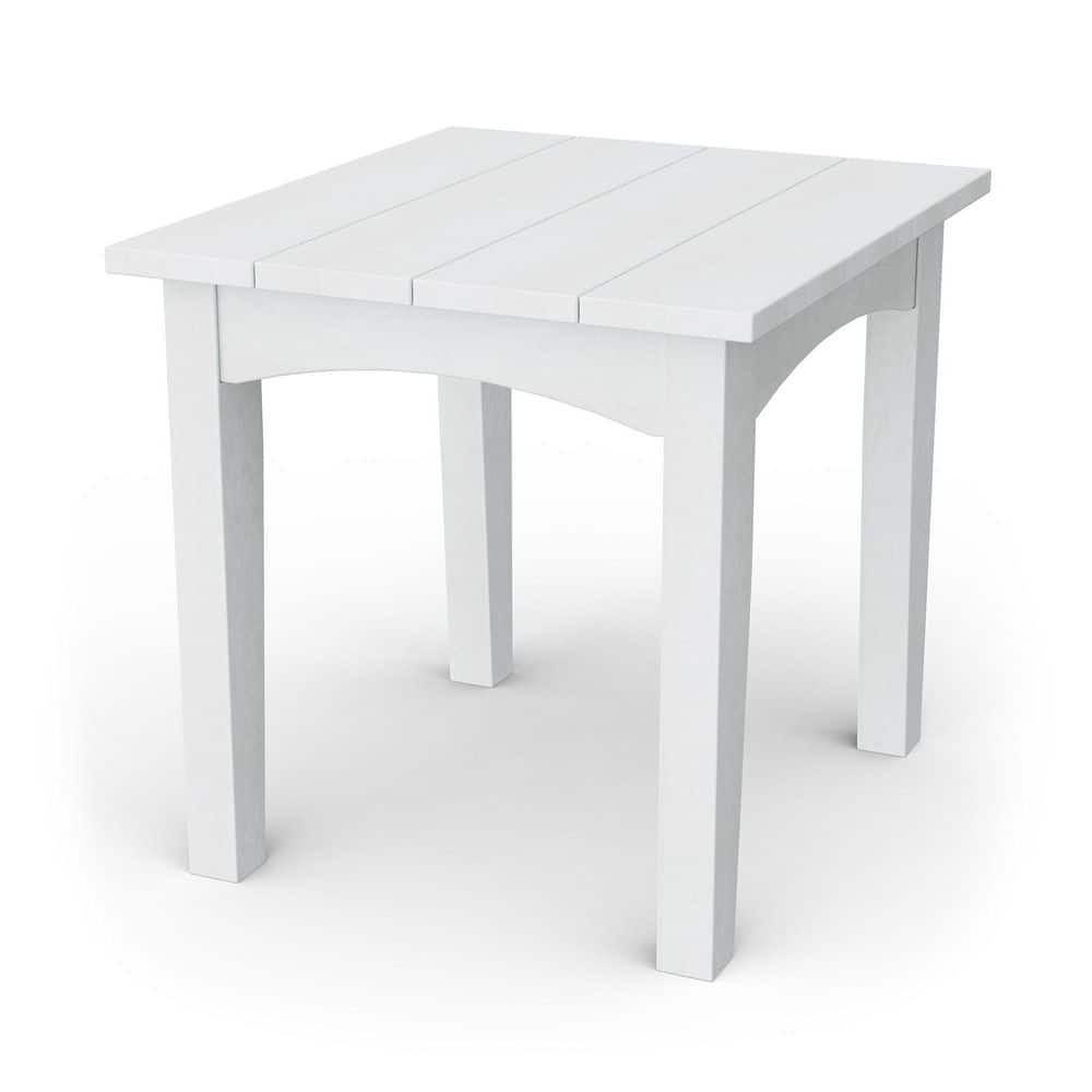 Heritage White HDPE Plastic Outdoor Deep Seating End Table price history on PriceWatchPro