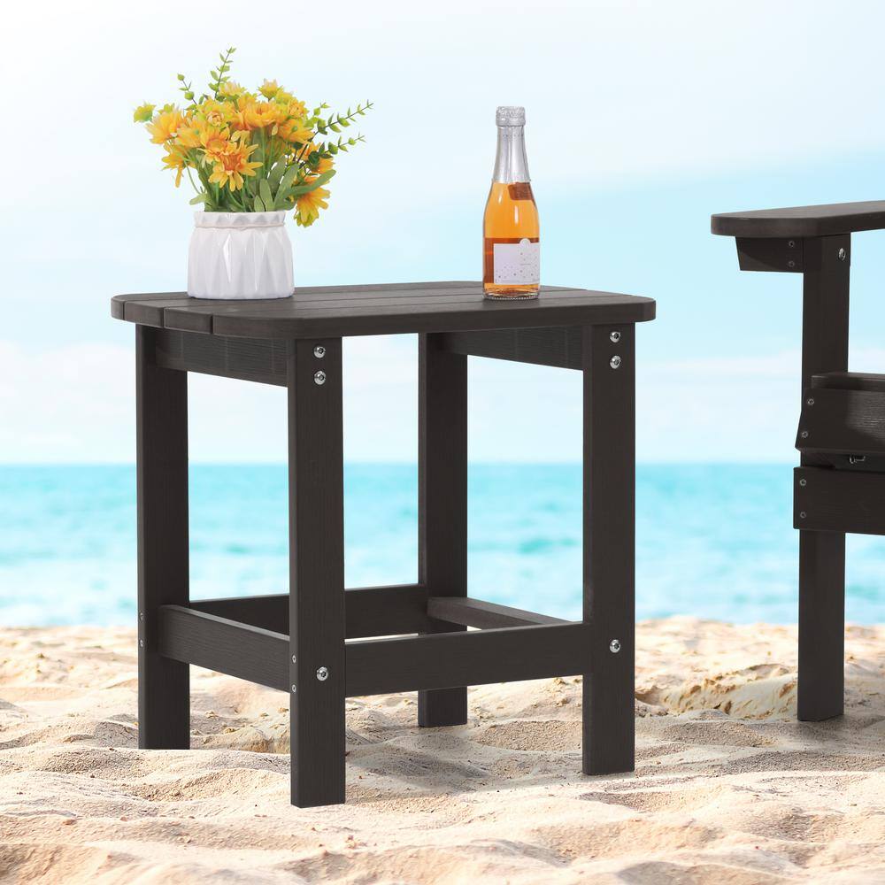 JOYESERY Coffee Plastic Outdoor Coffee Table for Adirondack Chair JBZZ