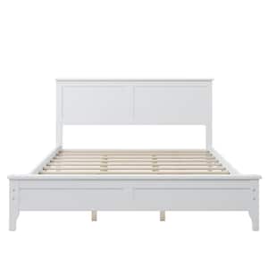 White Queen Platform Bed
