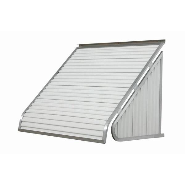 NuImage Awnings 3 ft. 3500 Series Aluminum Window Fixed Awning (24 in. H x 20 in. D) in White