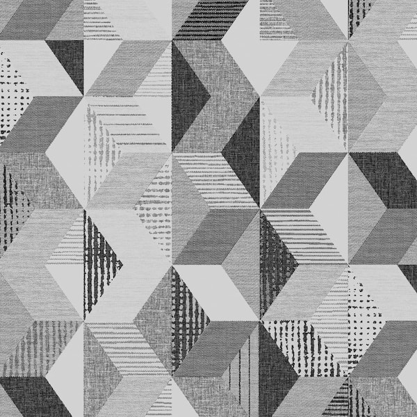Unbranded Tribal Geo Mono Unpasted Removable Peelable Wallpaper