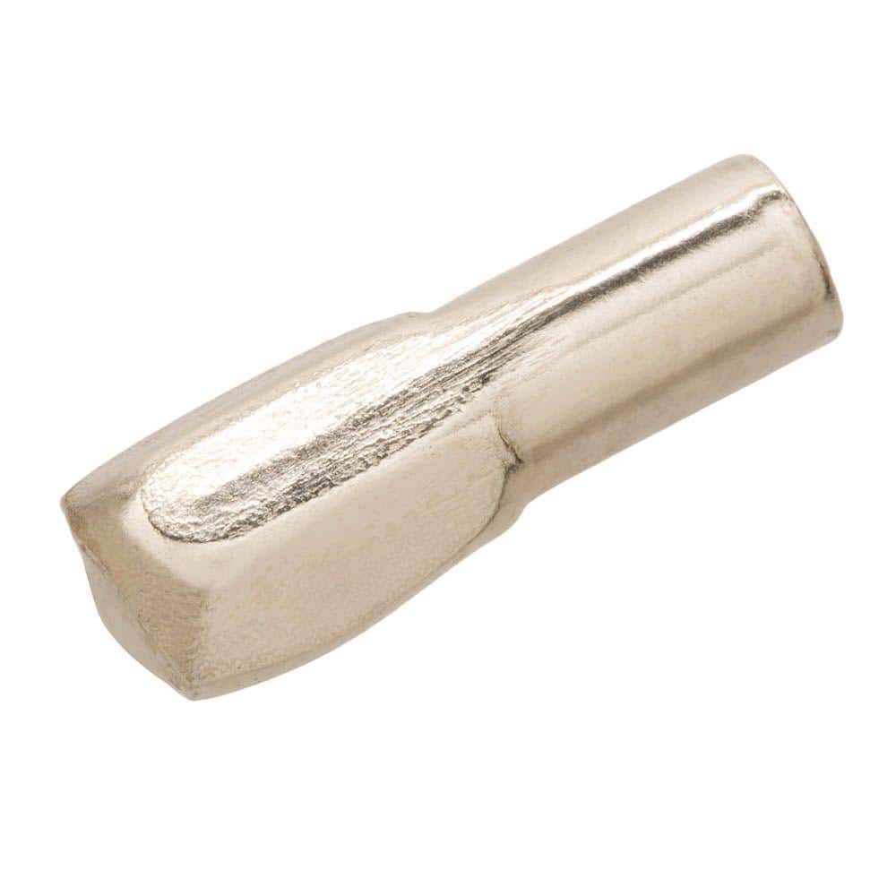 Everbilt 5 mm Nickel Shelf Support Spoon (12-Pack) 801984 - The Home Depot