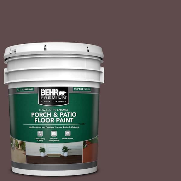 5 gal. #PFC-05 Cafe Iruna Low-Lustre Enamel Interior/Exterior Porch and Patio Floor Paint