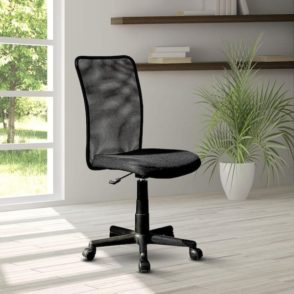 Techni Mobili Mesh Office Task Chair in Black