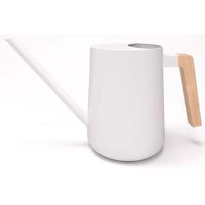 35 oz. White Watering Can with Long Spout