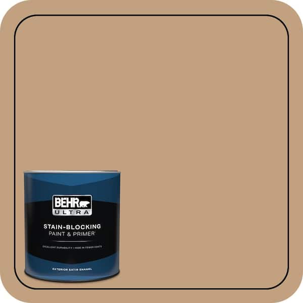BEHR ULTRA 1 qt. #S280-4 Real Cork Satin Enamel Exterior Paint & Primer