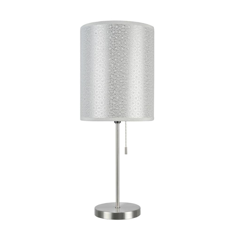 Manuel Table Lamp with Grey Linen Shade