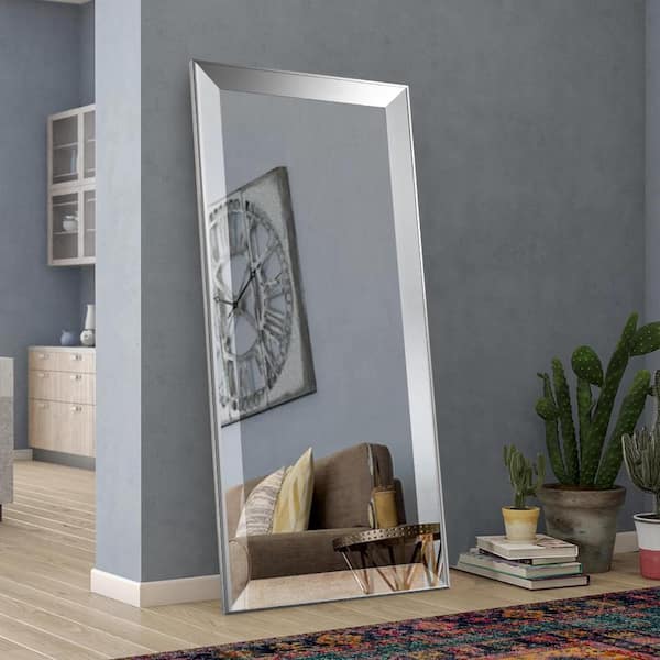 Lirago 30 in. W x 70 in. H Rectangle Sliver Framed Full