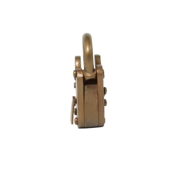 Litton Lane Bronze Metal Lock And Key 01100 - The Home Depot